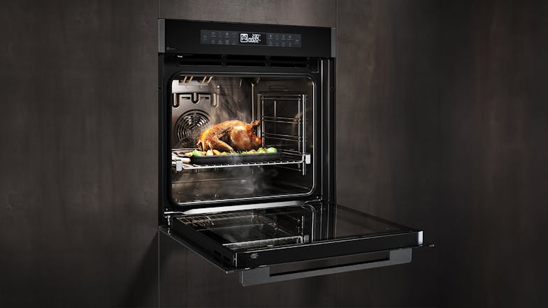 Euromaid 60cm Pyrolytic 17 Function Built-In Oven - Dark Stainless Steel (EPO617ASTB)