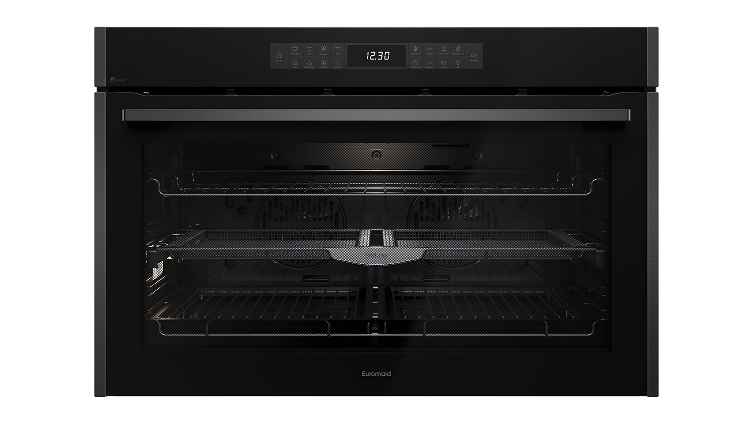 Euromaid 90cm Built-In Large Oven with 17 Functions - Dark Stainless Steel (EPO917ASTB)