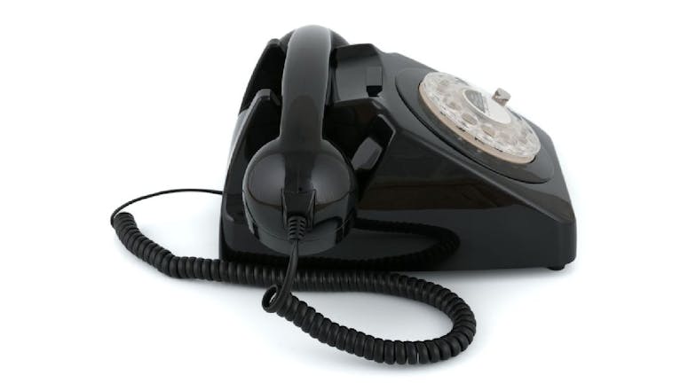 GPO 746 Rotary Corded Phone - Black