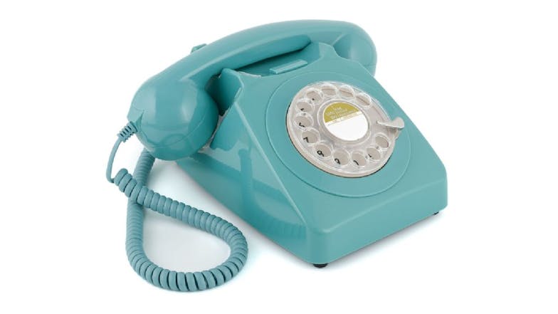 GPO 746 Rotary Corded Phone - Blue