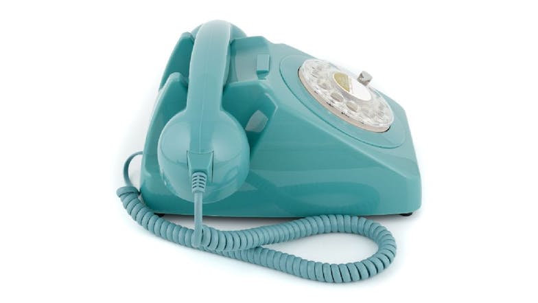 GPO 746 Rotary Corded Phone - Blue