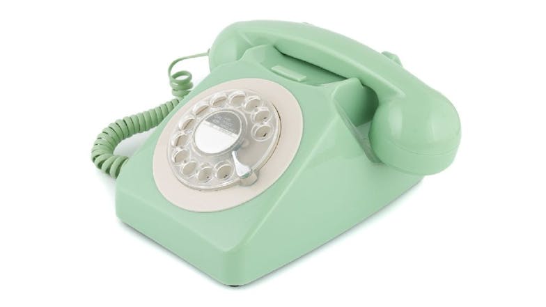 GPO 746 Rotary Corded Phone - Green