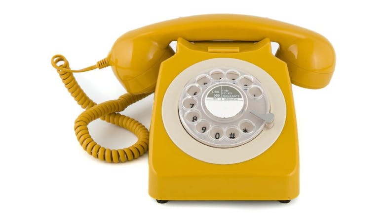 GPO 746 Rotary Corded Phone - Mustard