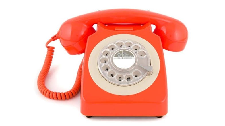 GPO 746 Rotary Corded Phone - Orange