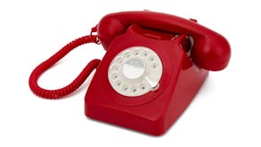 GPO 746 Rotary Corded Phone - Red