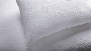 Palms White European Pillowcase by L'Avenue