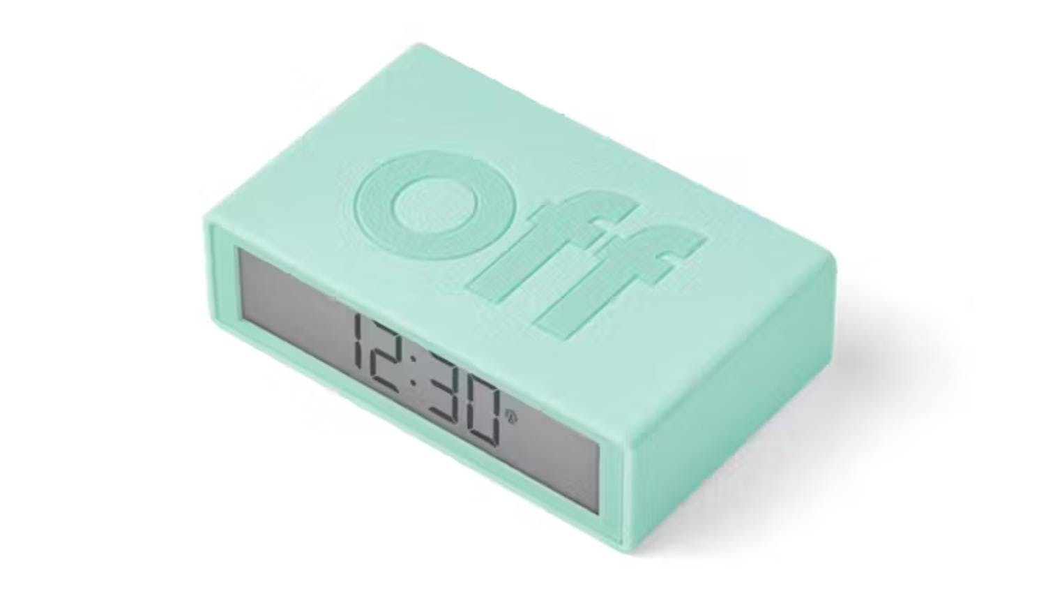 Lexon Flip + LCD Alarm Clock - Mint