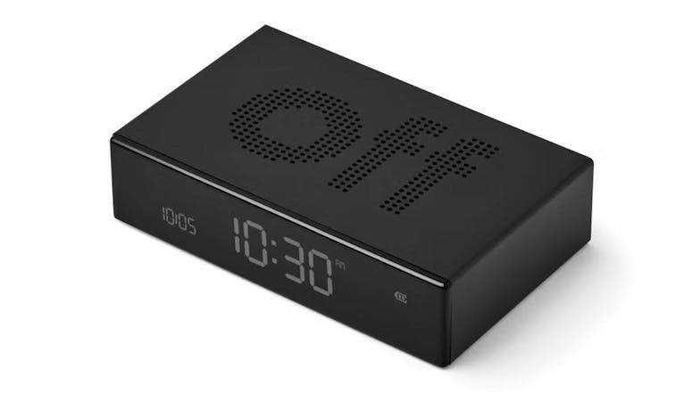 Lexon Flip Premium Alarm Clock - Black