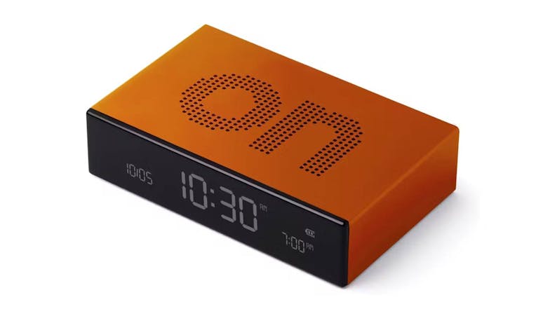 Lexon Flip Premium Alarm Clock - Orange