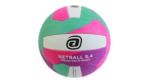 Avaro Rubber Match Netball Size 5 - Yellow/Pink/Green