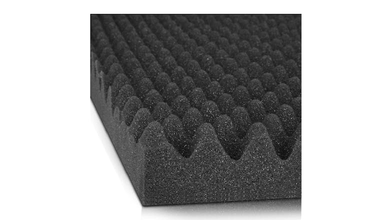 TSB Living Egg Carton Acoustic Foam 50 x 50cm 12pcs. - Black