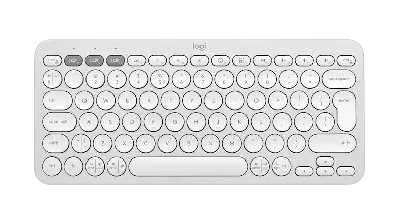 Logitech Keys 2 K380s Pebble Wireless Keyboard - Tonal Off White