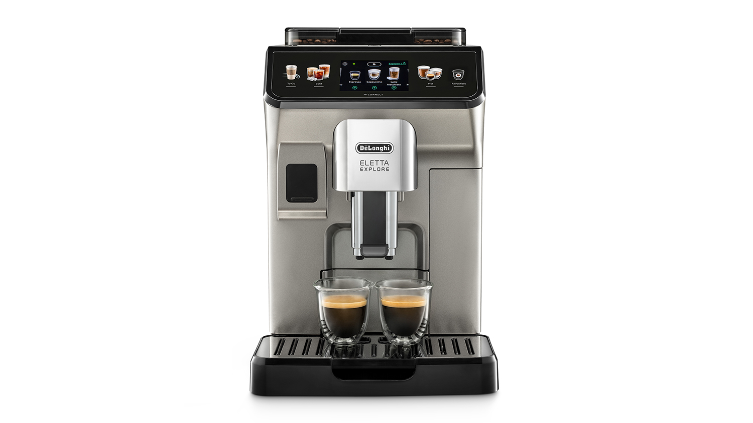 DeLonghi Eletta Explore Fully Automatic Espresso Machine Titanium Harvey Norman New Zealand