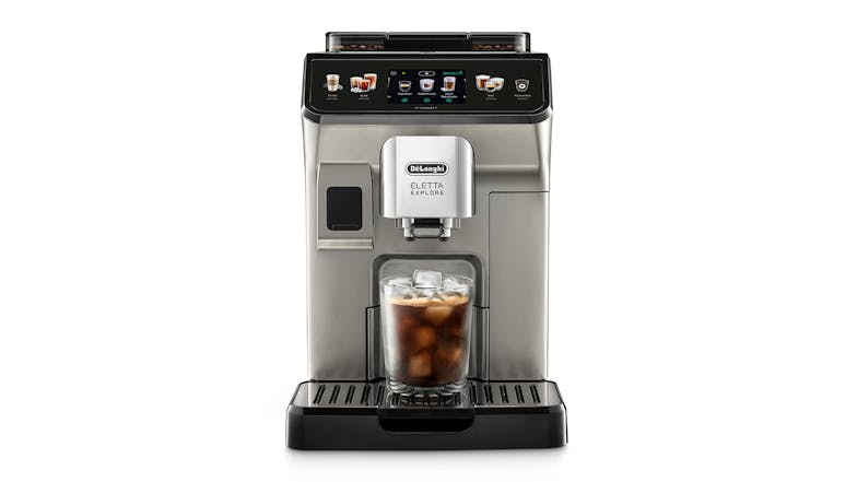 DeLonghi Eletta Explore Fully Automatic Espresso Machine - Titanium