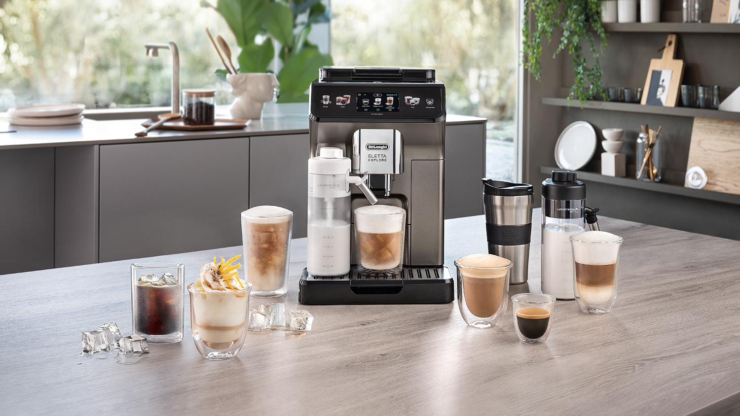 De'Longhi Eletta Explore Fully Automatic Espresso Machine - Titanium
