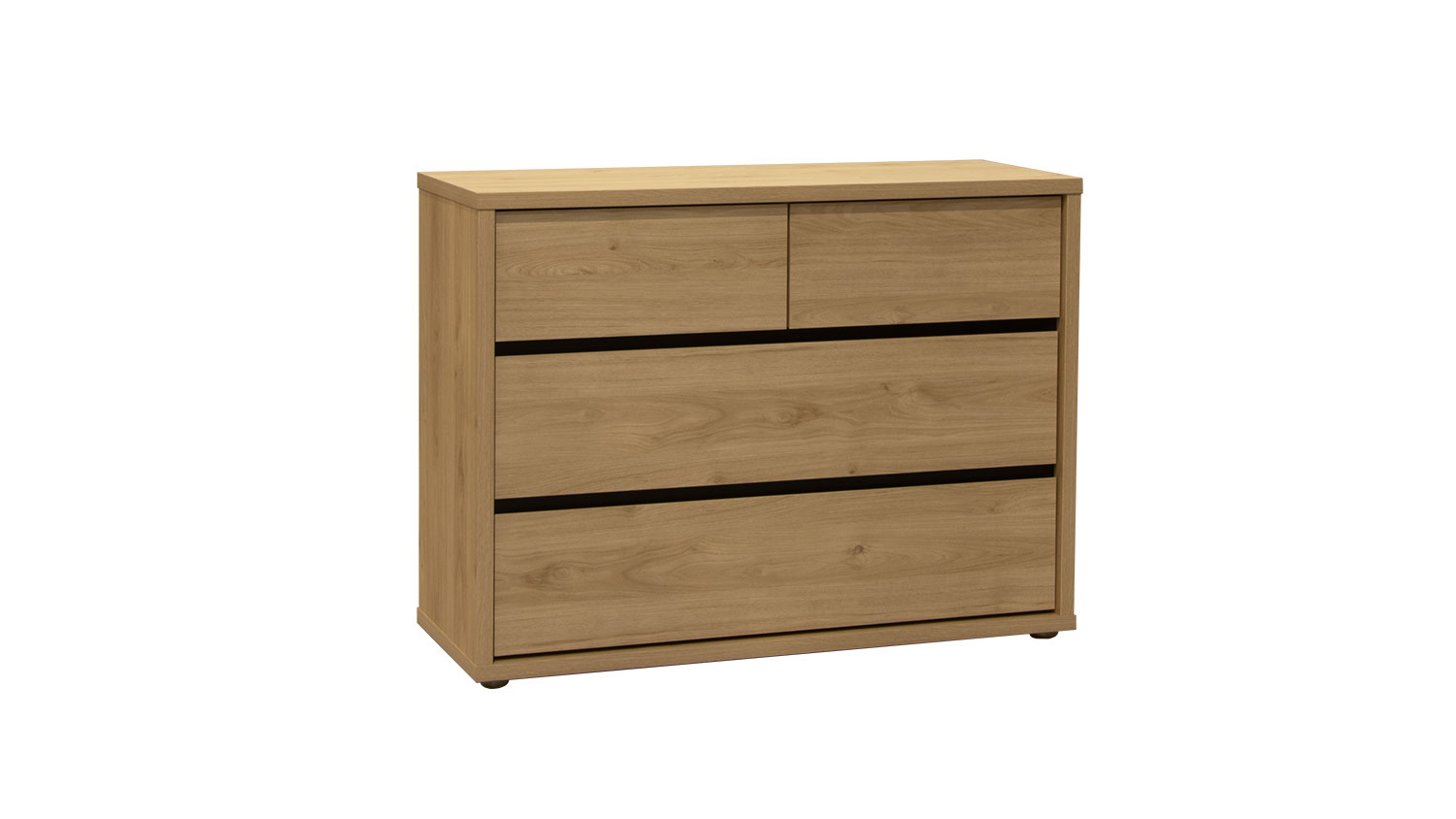 Finn 4 Drawer Lowboy - Pale Oak