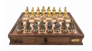 Dal Rossi 20" Medieval Warriors Chess Set with Drawers