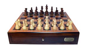 Dal Rossi Chess Board with Drawer - Walnut