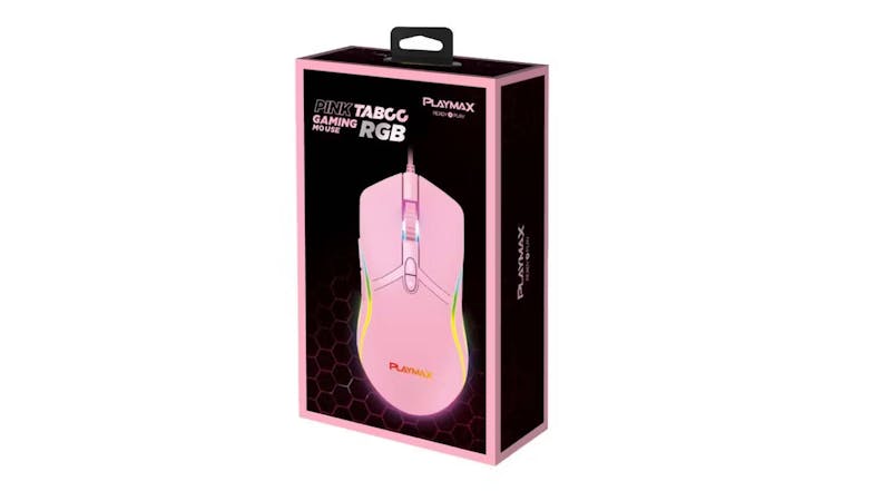 Playmax Pink Taboo RGB Wired Mouse