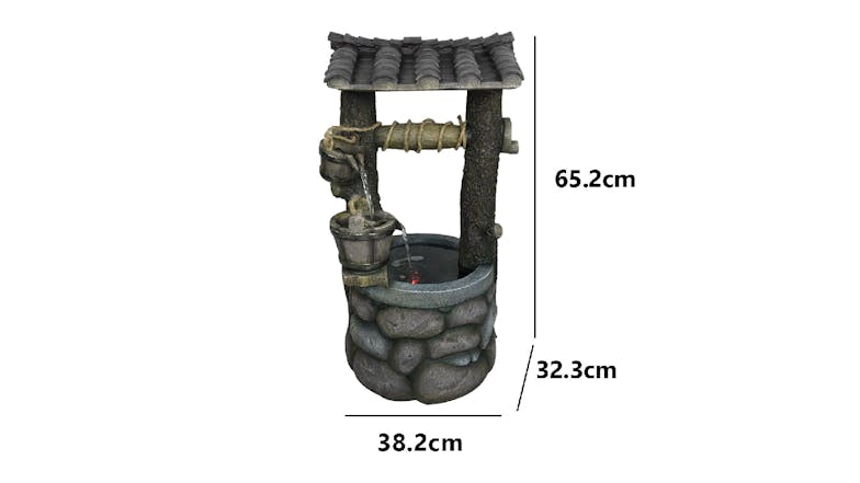 TSB Living Solar Powered Water Feature - Old Well