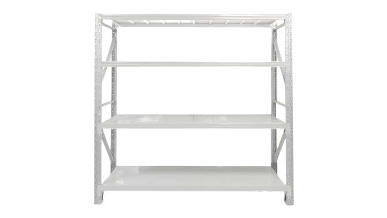 TSB Living 4 Tier Longspan Shelving Unit 1.5m - Grey-White