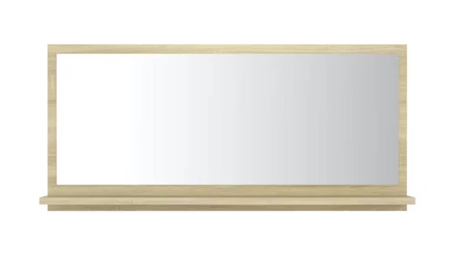 NNEVL Bathroom Mirror with Built-In Shelf 80 x 10.5 x 37cm - Sonoma oak | Harvey Norman New Zealand