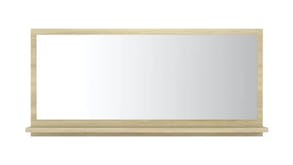 NNEVL Bathroom Mirror w/ Built-In Shelf 80x10.5x37cm Sonoma oak