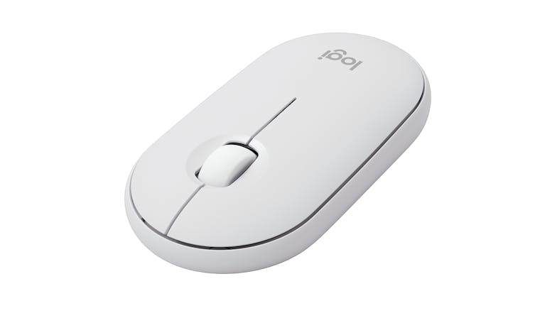 Logitech Mouse 2 M350s Pebble Wireless Mouse - Tonal White