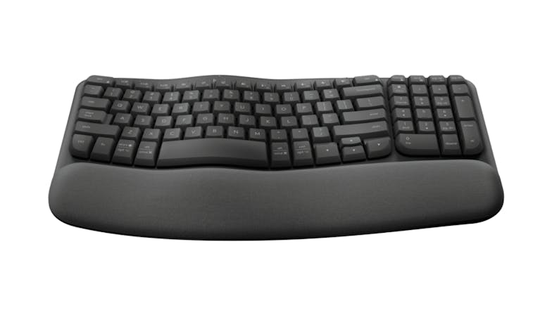 Logitech Wave Keys Ergonomic Wireless Keyboard - Graphite