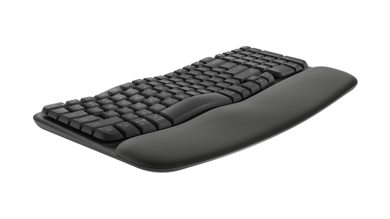 Logitech Wave Keys Ergonomic Wireless Keyboard - Graphite