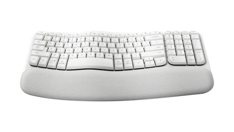 Logitech Wave Keys Ergonomic Wireless Keyboard - Off White
