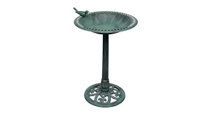 NNEVL Bird Bath w/ Decorative Bird - Copper Patina