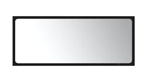 NNEVL Bathroom Mirror 90x1.5x37cm Black