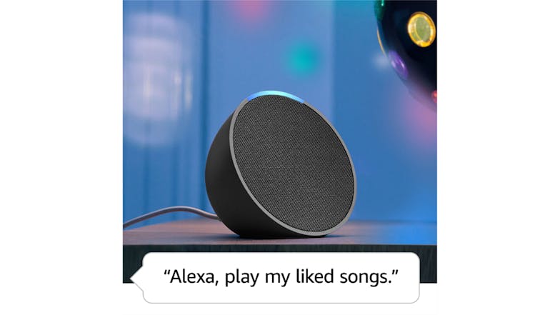 Amazon Echo Pop Smart Speaker with Alexa - Charcoal