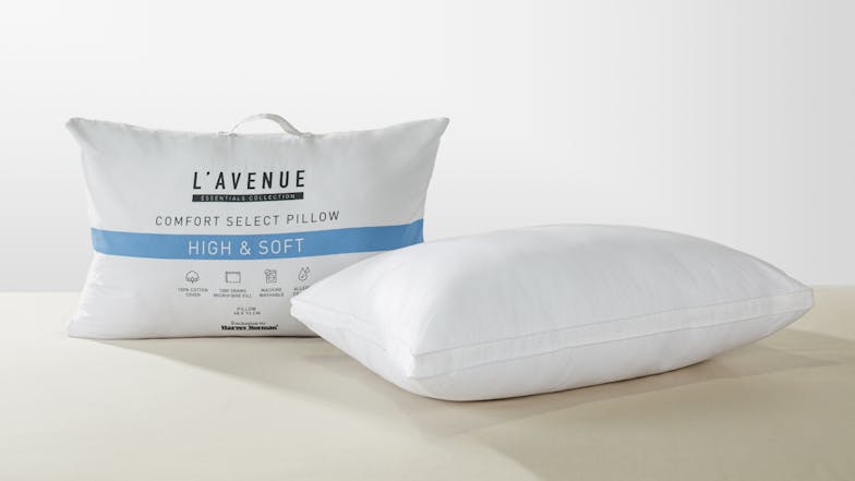 Comfort Select High/Soft Standard Pillow by L'Avenue