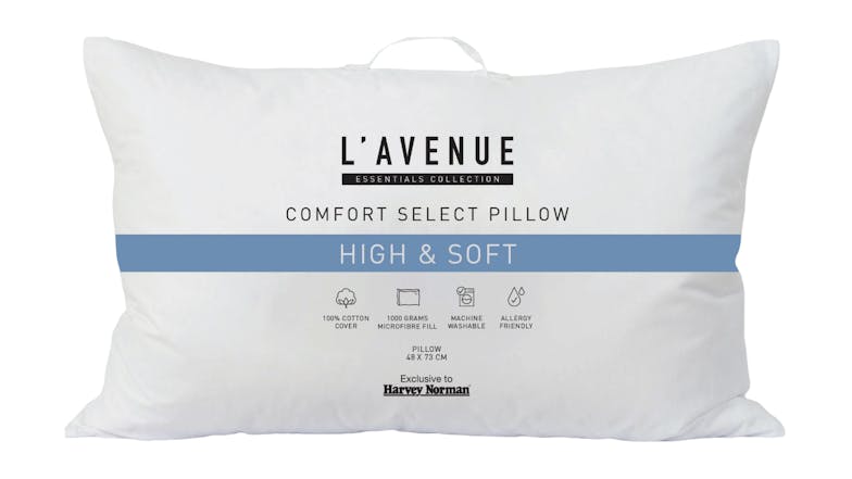 Comfort Select High/Soft Standard Pillow by L'Avenue