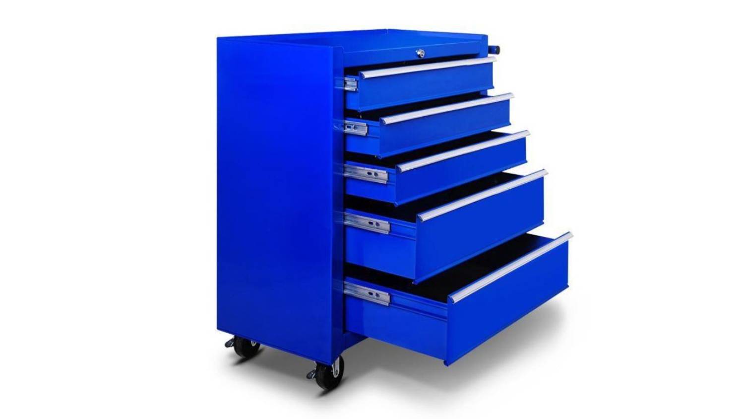 TSB Living 5 Drawer Rolling Tool Cabinet - Blue