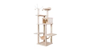 TSB Living Cat Tree w/ Hide, Nests 160cm - Cream