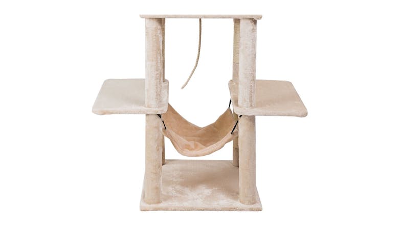 TSB Living Cat Tree w/ Hide, Nests 160cm - Cream