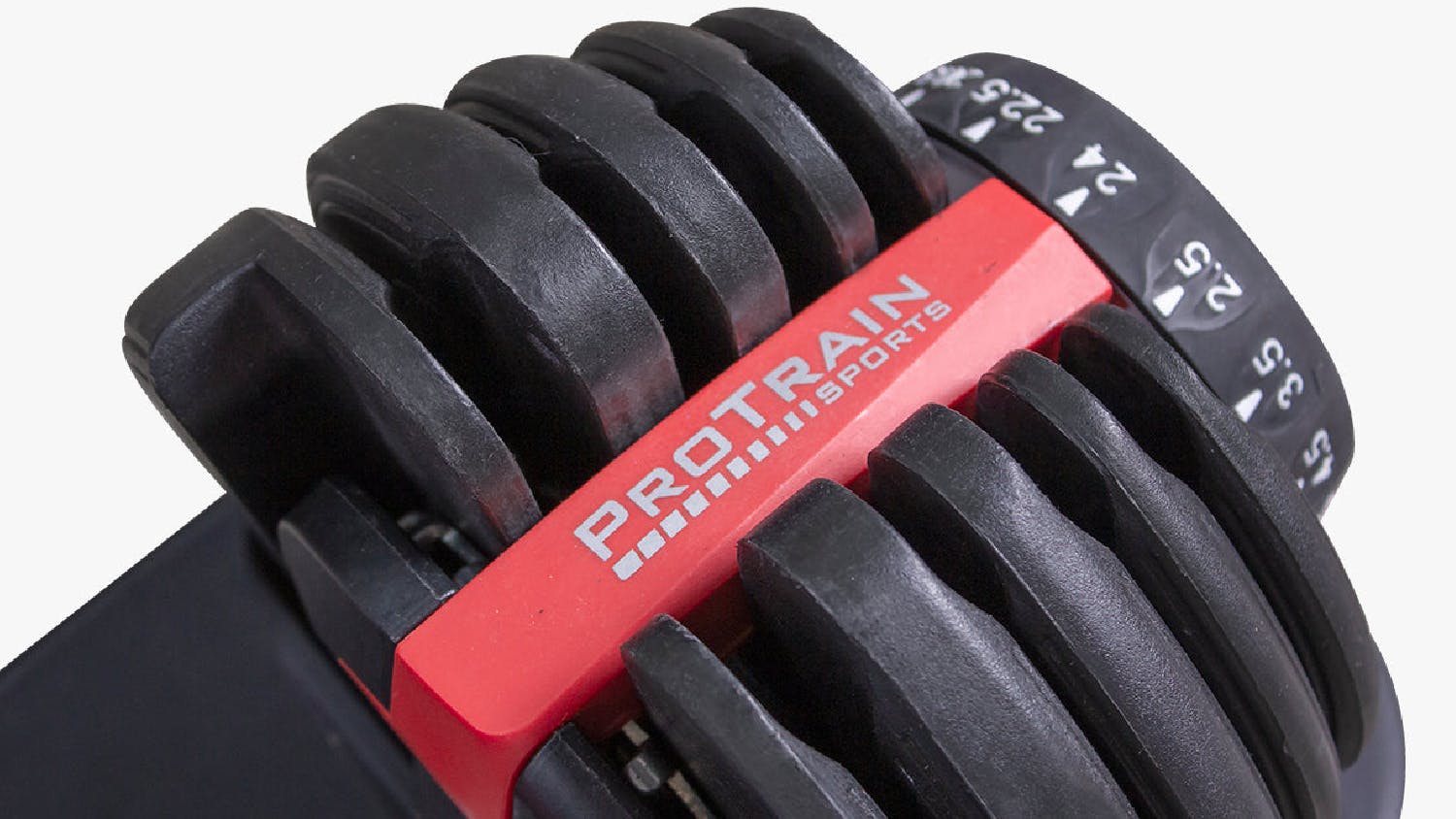 PROTRAIN Adjustable Dumbbell 2.5 - 24kg - Black/Red