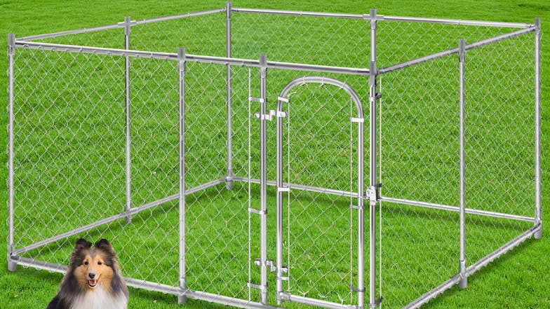 TSB Living Outdoor Fenced Dog Run 3 x 3 x 1.8m