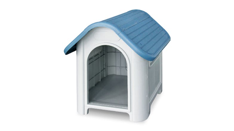 TSB Living Plastic Dog Kennel - Blue