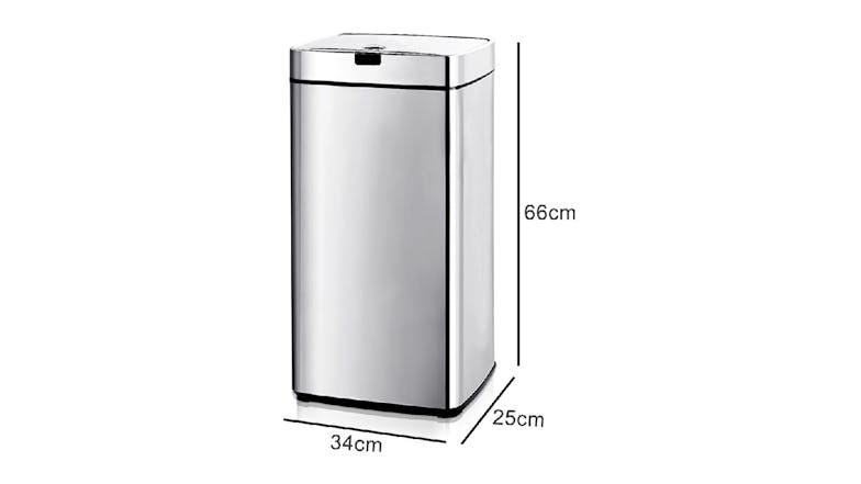 TSB Living 45L Motion Sensor Rubbish Bin - Stainless Steel