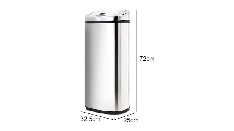 TSB Living 50L Motion Sensor Rubbish Bin - Stainless Steel