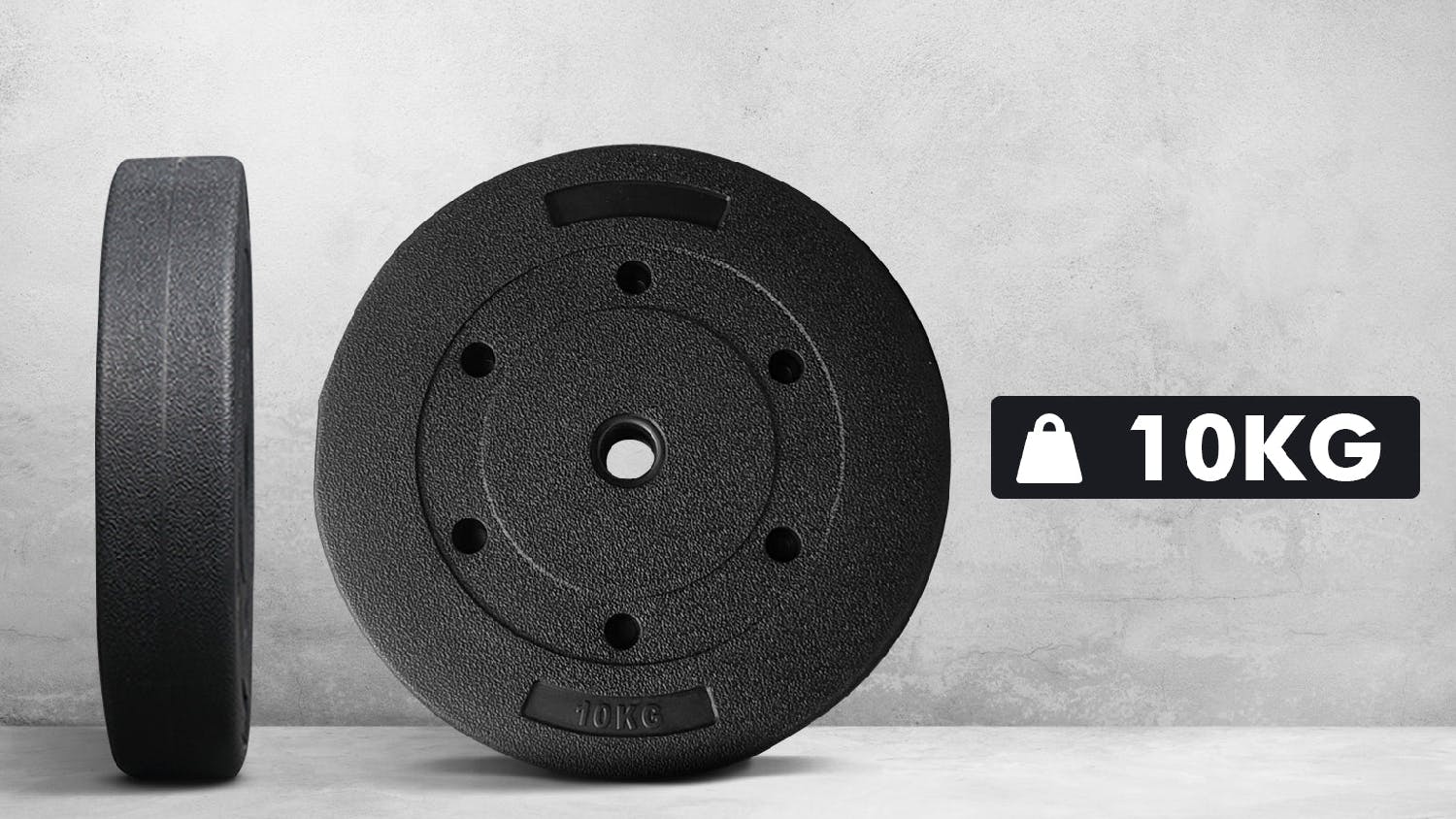 PROTRAIN Cement Weight Plate 10kg 2pcs.