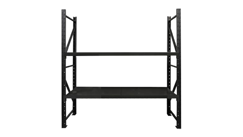 TSB Living 2 Tier Longspan Add-On Shelving Unit 1.5m - Black