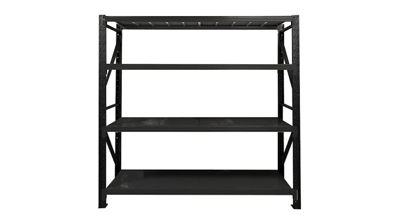 TSB Living 4 Tier Longspan Add-On Shelving Unit 1.5m - Black