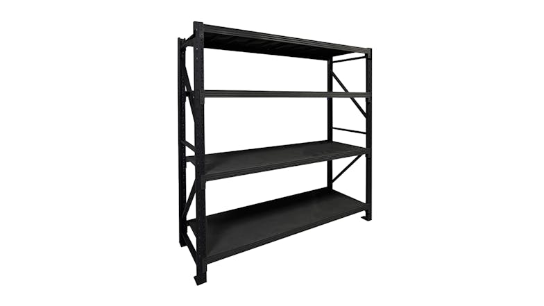 TSB Living 4 Tier Longspan Add-On Shelving Unit 1.5m - Black