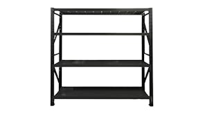 TSB Living 4 Tier Longspan Shelving Unit 2m - Black