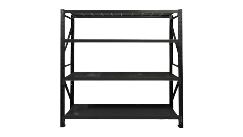 TSB Living 4 Tier Longspan Shelving Unit 2m - Black